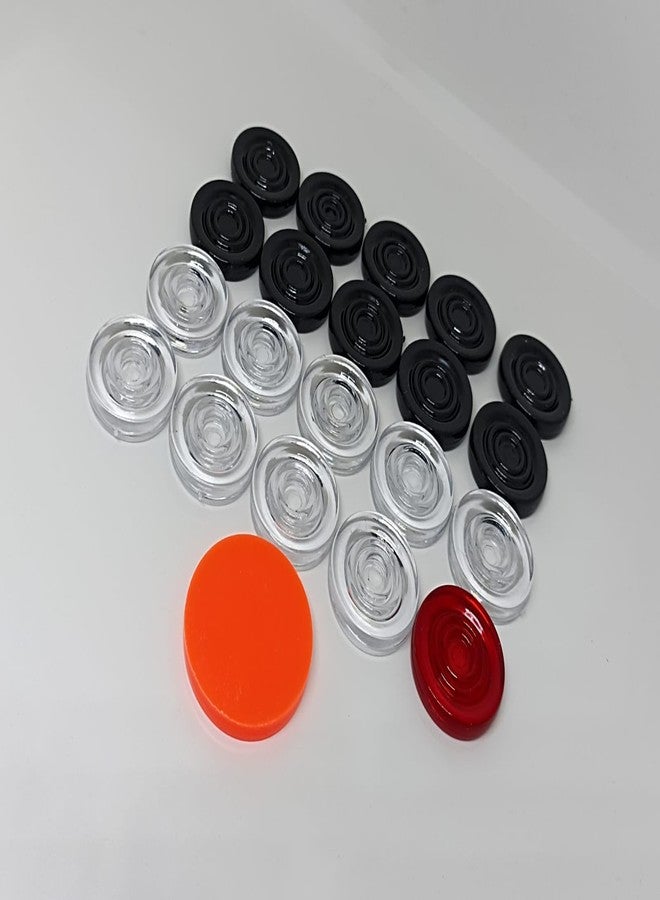 GOLS Shiny Gloss Finish Small Size 20 Inches Round Pocket Carrom Board with Coins, Striker, and Powder for Kids and Children (Recommended for Below 7 Year Child) - Natural - Image 4